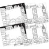 Barker Creek Color Me! Cityscapes Name Tags/Self-Adhesive Labels, Multi-Design Set, 90/Set 3772